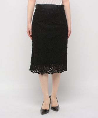 ＜JOCONDE ROYAL (Women)＞ジョコンダ　ロイヤル　ＪＯＣＯＮＤＥ　ＲＯＹＡＬ　フローラルレーススカート