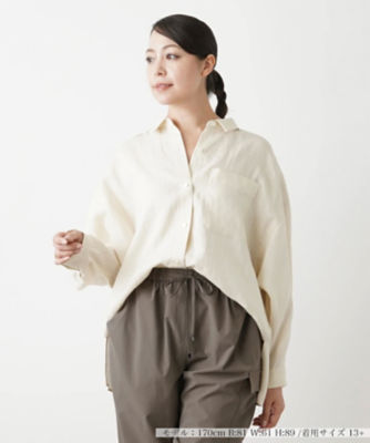 ＜Leilian plus house (Women/大きいサイズ)＞【セットアップ対応商品】ワイド長袖ブラウス【ＴＨＥ　ＮＥＷ】