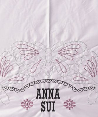 アナスイ　ＡＮＮＡ　ＳＵＩ　ＡＮＮＡ　ＳＵＩ（アナスイ）　ラメ刺しゅうｘ裾ピコット刺繍　晴雨兼用パラソル（折りたたみ・ミニ傘）