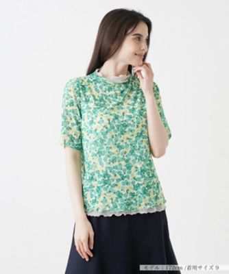 フラワープリント半袖カットソー【Ｌｅｉｌｉａｎ ＷＨＩＴＥ ＬＡＢＥＬ】 | Leilian (Women)/レリアン |  三越伊勢丹オンラインストア・通販【公式】