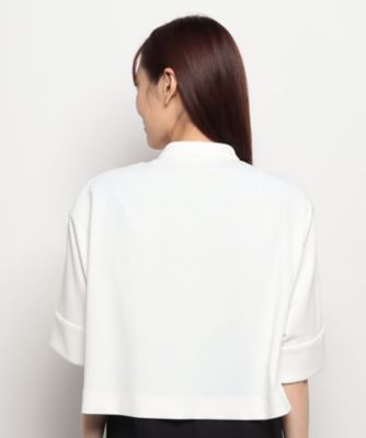 ラピーヌ　ブランシュ　ＬＡＰＩＮＥ　ＢＬＡＮＣＨＥ　スタンドカラーハーフジャケット