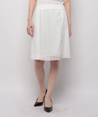 ＜LAPINE BLANCHE (Women)＞メッシュスカート