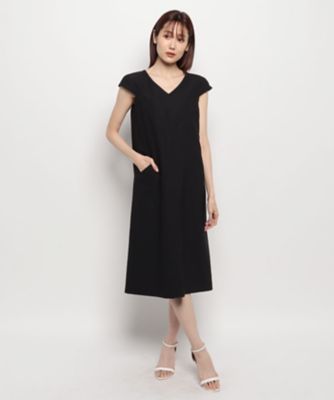 ＜LA JOCONDE (Women)＞ラ　ジョコンダ　ＬＡ　ＪＯＣＯＮＤＥ　【洗える】Ｖネックワンピース