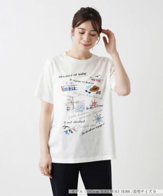 レリアン Leilian 半袖カットソー サイズ13 やぼった L - 白