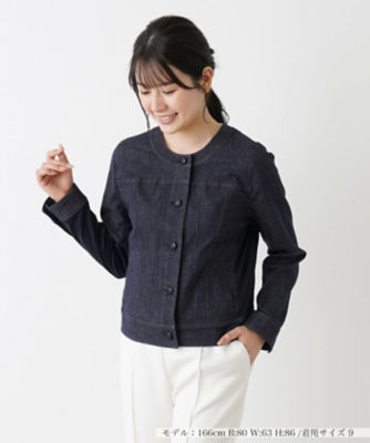 ＜Leilian (Women)＞洗えるストレッチデニムジャケット【Ｌｅｉｌｉａｎ　ＷＨＩＴＥ　ＬＡＢＥＬ】