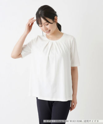 ＜Leilian (Women)＞バック切替えブラウス【Ｌｅｉｌｉａｎ　ＷＨＩＴＥ　ＬＡＢＥＬ】