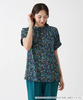 ＜Leilian plus house (Women/大きいサイズ)＞【セットアップ対応商品】フラワーガーデンカットソー