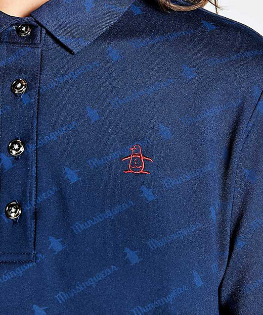ストレッチ裏起毛台衿付き長袖ポロシャツ | Munsingwear ストレッチ裏起毛台衿付き長袖ポロシャツ | Munsingwear