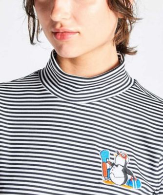 Munsingwear/マンシングウェア 【ENVOY】HEAT NAVI ボーダーハイネックシャツ