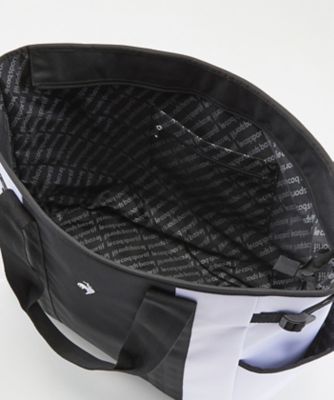 スタイリッシュデザイン　トートバッグ　オリジナルロゴプリント裏地仕様