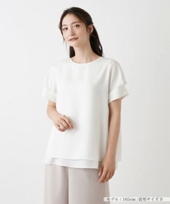 ＜Leilian (Women)＞ブラウス【Ｌｅｉｌｉａｎ　ＷＨＩＴＥ　ＬＡＢＥＬ】