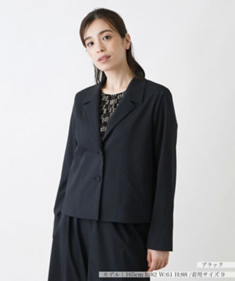 ＜Leilian (Women)＞洗えるブレザー【Ｌｅｉｌｉａｎ　ＷＨＩＴＥ　ＬＡＢＥＬ】