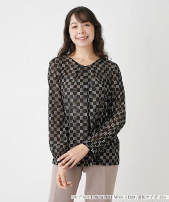 ＜Leilian plus house (Women/大きいサイズ)＞シアートップス