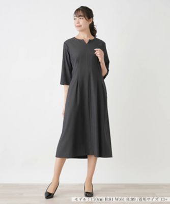 ＜Leilian plus house (Women/大きいサイズ)＞キーネックワンピース