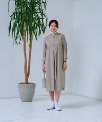 洗える ストライプシャツワンピース | CARA O CRUZ (Women)/キャラ・オ 