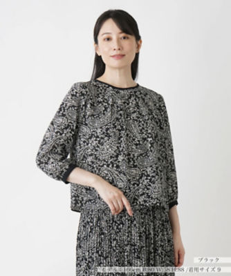 ＜Leilian (Women)＞ブラウス【Ｌｅｉｌｉａｎ　ＷＨＩＴＥ　ＬＡＢＥＬ】