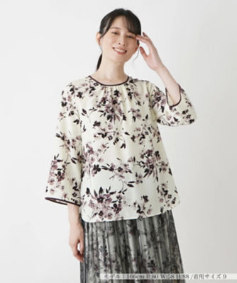 ＜Leilian (Women)＞ブラウス【Ｌｅｉｌｉａｎ　ＷＨＩＴＥ　ＬＡＢＥＬ】