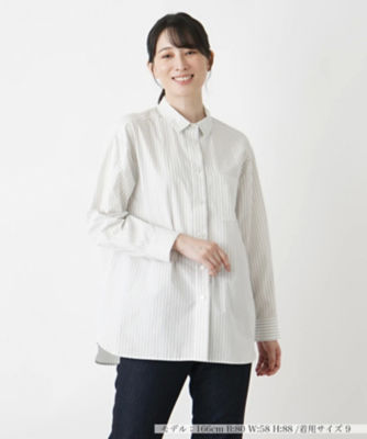 ＜Leilian (Women)＞ストライプシャツ