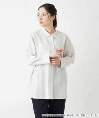 ＜Leilian plus house (Women/大きいサイズ)＞ストライプブラウス