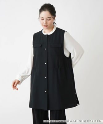 ＜Leilian plus house (Women/大きいサイズ)＞ベスト【Ｌｅｉｌｉａｎ　ＷＨＩＴＥ　ＬＡＢＥＬ】