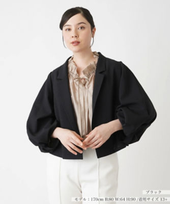 ＜Leilian plus house (Women/大きいサイズ)＞バルーンスリーブジャケット