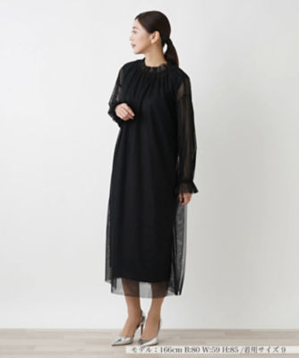 ＜Leilian (Women)＞シアーワンピース【ＴＨＥ　ＮＥＷ】【Ｌｅｉｌｉａｎ　ＷＨＩＴＥ　ＬＡＢＥＬ】