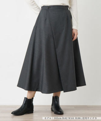 ＜Leilian (Women)＞ストライプラップスカート