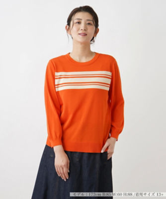 ＜Leilian plus house (Women/大きいサイズ)＞クルーネックニットプルオーバー