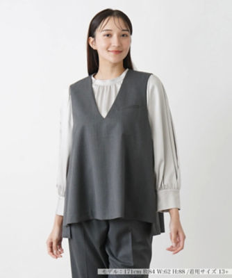 ＜Leilian plus house (Women/大きいサイズ)＞Ｖネックベスト