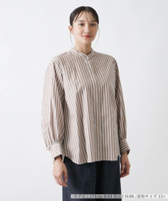 ＜Leilian plus house (Women/大きいサイズ)＞バンドカラーブラウス【ＴＨＥ　ＮＥＷ】