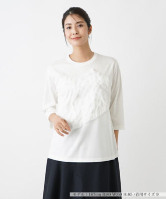 ＜Leilian (Women)＞カットソー【ＴＨＥ　ＮＥＷ】【Ｌｅｉｌｉａｎ　ＷＨＩＴＥ　ＬＡＢＥＬ】