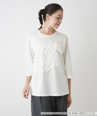 ＜Leilian plus house (Women/大きいサイズ)＞クルーネックカットソー