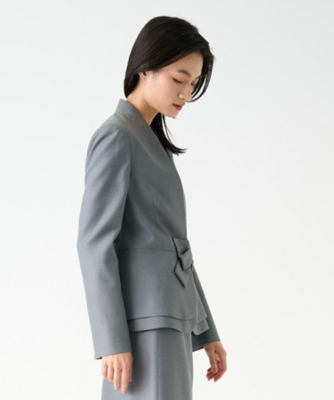 シルクウールフロントリボンジャケット | LANVIN COLLECTION (Women)/ランバンコレクション |  三越伊勢丹オンラインストア・通販【公式】