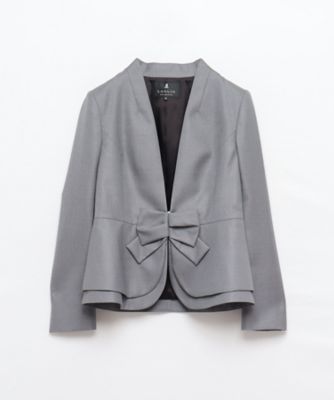 ＜LANVIN COLLECTION (Women)＞シルクウールフロントリボンジャケット