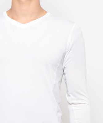 【ＳＵＭＭＥＲ　ＦＡＩＲ対象】長袖Ｖネックアンダーシャツ　【返品不可商品】