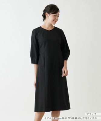 ＜Leilian (Women)＞洗えるワンピース【Ｌｅｉｌｉａｎ　ＷＨＩＴＥ　ＬＡＢＥＬ】