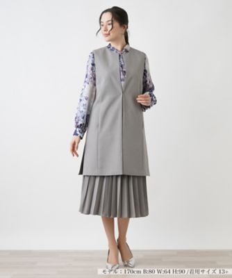 洗えるロングジレ | Leilian plus house (Women/大きいサイズ  