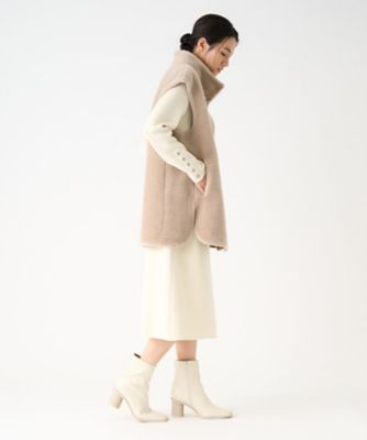 maison de Dolce.】ウォッシャブルファーベスト しがなかっ