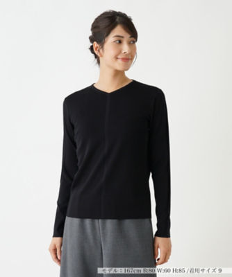 ＜Leilian (Women)＞Ｖネックプルオーバーセ－タ－