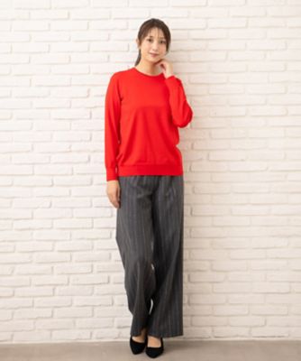 ＜Leilian (Women)＞クルーネックニットプルオーバー