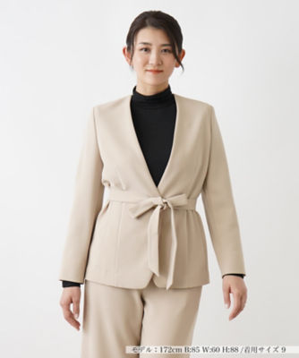 ＜Leilian (Women)＞洗えるジャケット【Ｌｅｉｌｉａｎ　ＷＨＩＴＥ　ＬＡＢＥＬ】