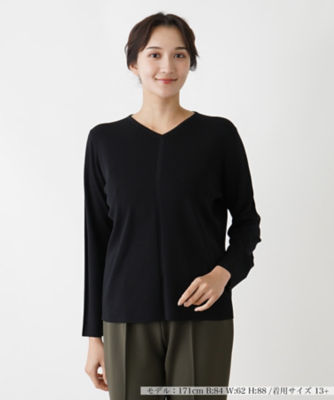 ＜Leilian plus house (Women/大きいサイズ)＞Ｖネックセ－タ－