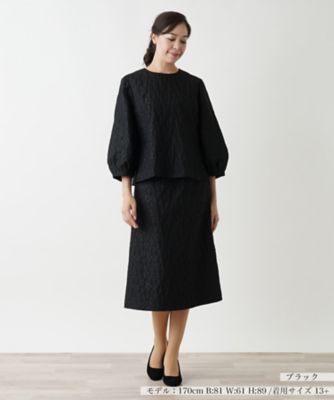 ＜Leilian plus house (Women/大きいサイズ)＞フラワー模様スーツセット