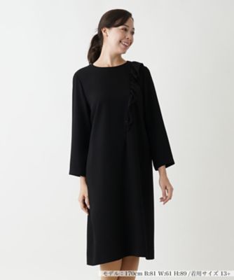 ＜Leilian plus house (Women/大きいサイズ)＞ノーカラーワンピ－ス