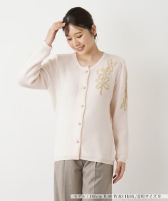 ＜Leilian (Women)＞クルーネックカーディガン