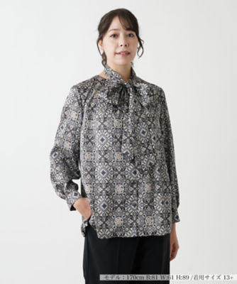 ＜Leilian plus house (Women/大きいサイズ)＞ブラウス【ＲＯＣＨＡＳ　Ｐｒｅｍｉｅｒｅ】【ＲＡＴＴＩ】