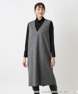 ＜Leilian plus house (Women/大きいサイズ)＞ジャンパースカート【ＲＯＣＨＡＳ　Ｐｒｅｍｉｅｒｅ】