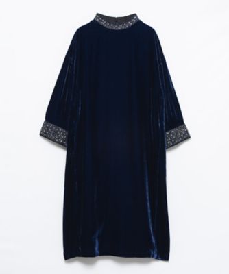 ベロアビジューワンピース | LANVIN COLLECTION (Women)/ランバン 