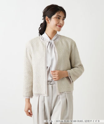 ＜Leilian (Women)＞ジャケット【ＴＨＥ　ＮＥＷ】【Ｌｅｉｌｉａｎ　ＷＨＩＴＥ　ＬＡＢＥＬ】