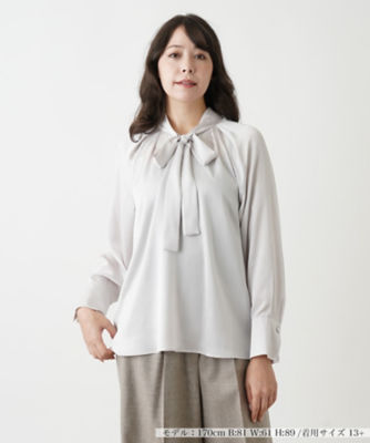 ＜Leilian plus house (Women/大きいサイズ)＞ブラウス【ＮＥＷ　ＦＯＲＭＡＬ】